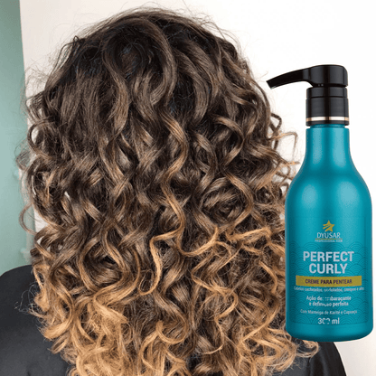 Kit  Leave-in Super 500ml  creme Pentear Perfect Curly 300ml