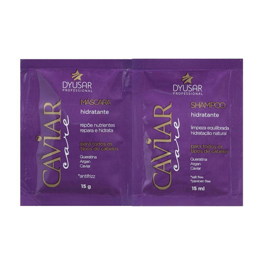 Kit Sachê Shampoo/Mascara Nutritivo Caviar Care 15g  DYUSAR