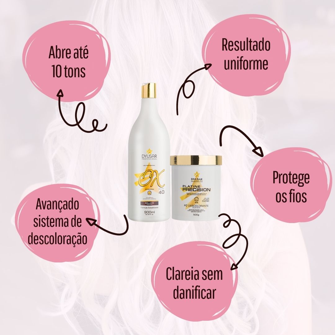Kit De Hidratação Capilar E Descoloração Profissional