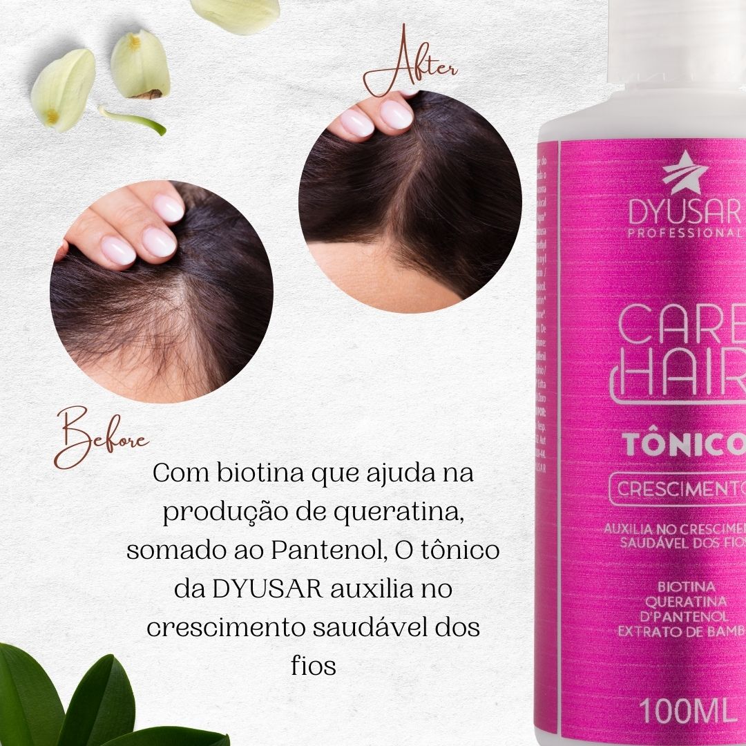 Kit Crescimento Capilar Nutre E Fortalece + Tonico Biotina