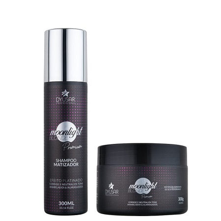 Kit Matizador shampoo+ Mascara Moonligth Blonde Premium 300ml