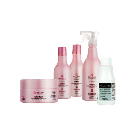 Kit Reconstrução Home Care com Queratina e Shampoo Detox