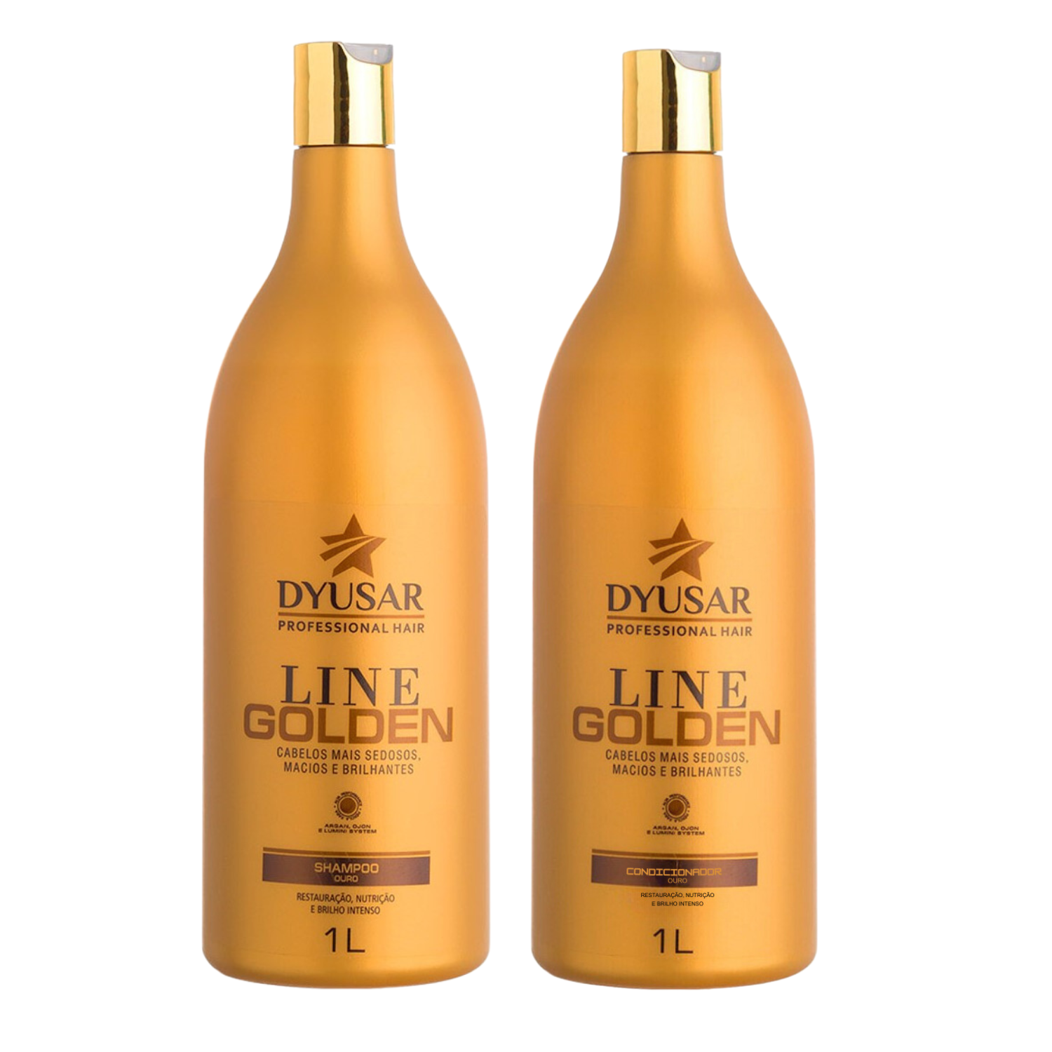 Kit Shampoo e Condicionador Line Golden 1L Dyusar - Dyusar