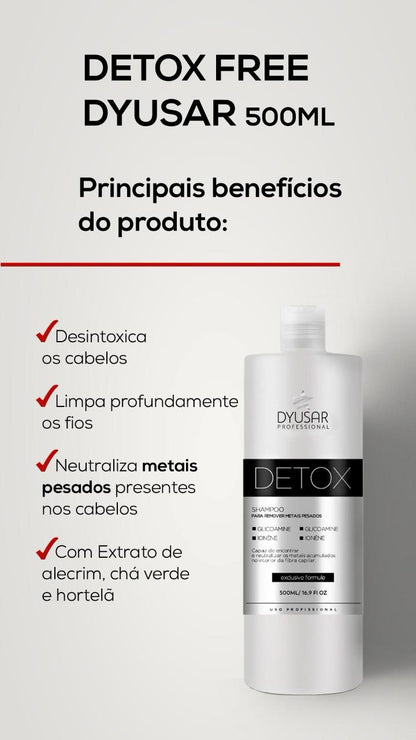 Shampoo Desintoxicante Detox Free Dyusar Cosméticos 500 ml