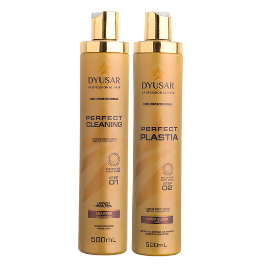 Máscara Reestruturadora Terapia Plastia E Shampoo Anti Residuo