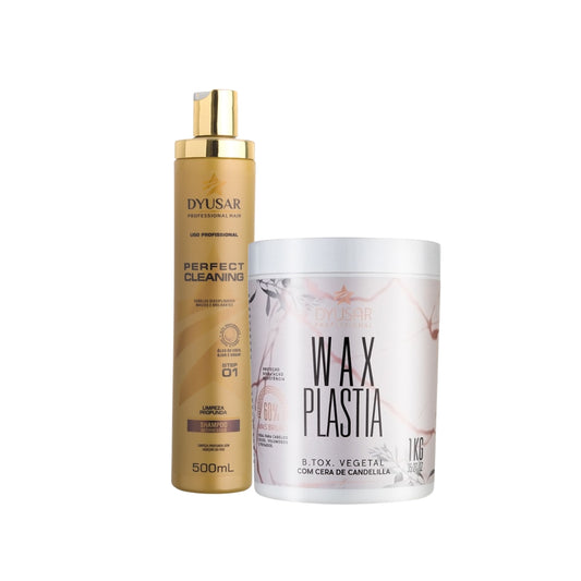 Alisamento Capilar Wax Plastia+Shampoo Anti Resíduos Premium