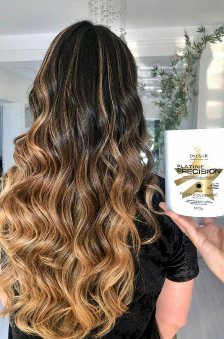 Kit Pó Descolorante de 250 g + Ox de 40 vol + Coloração 5.0