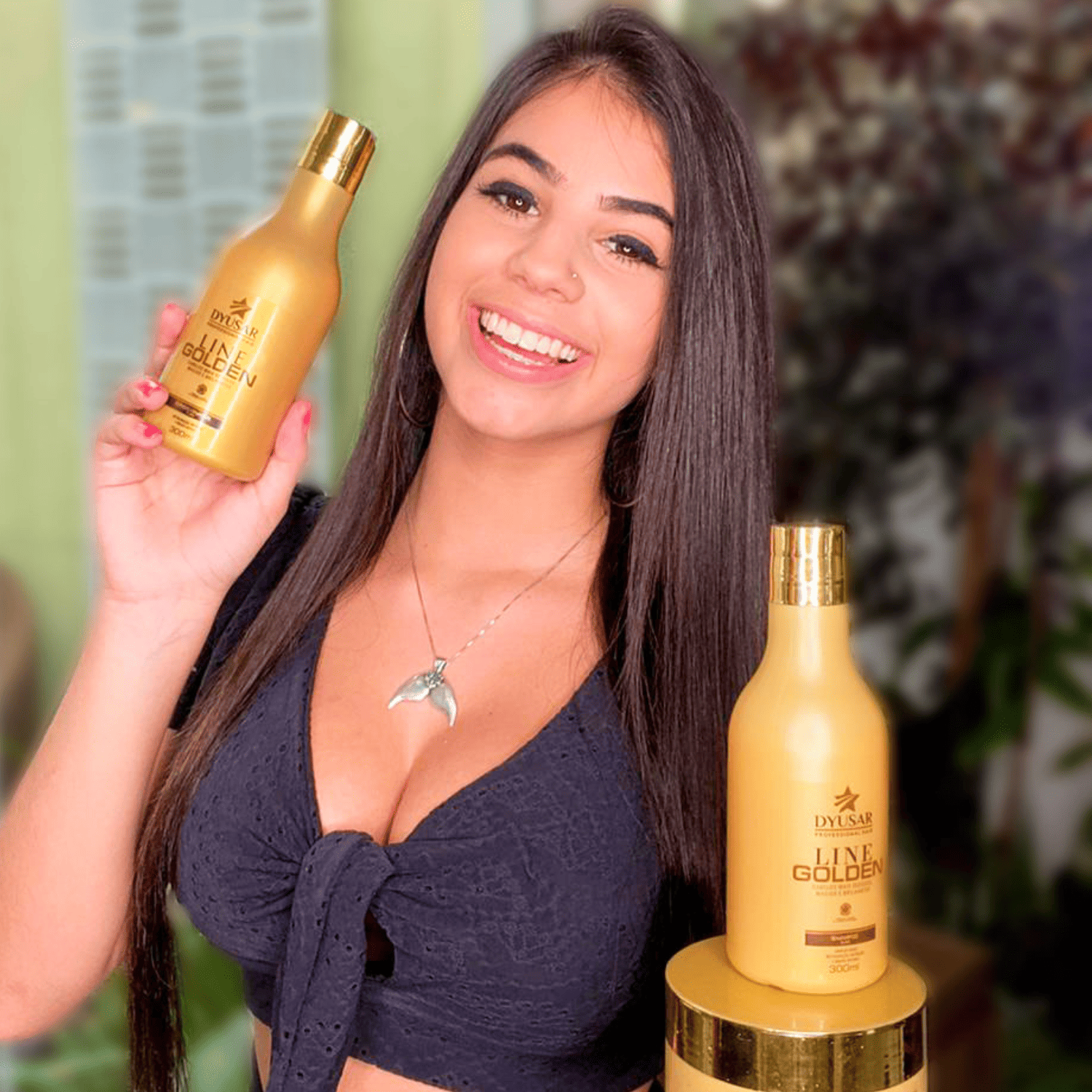 Kit Shampoo e Condicionador Line Golden 1L Dyusar - Dyusar