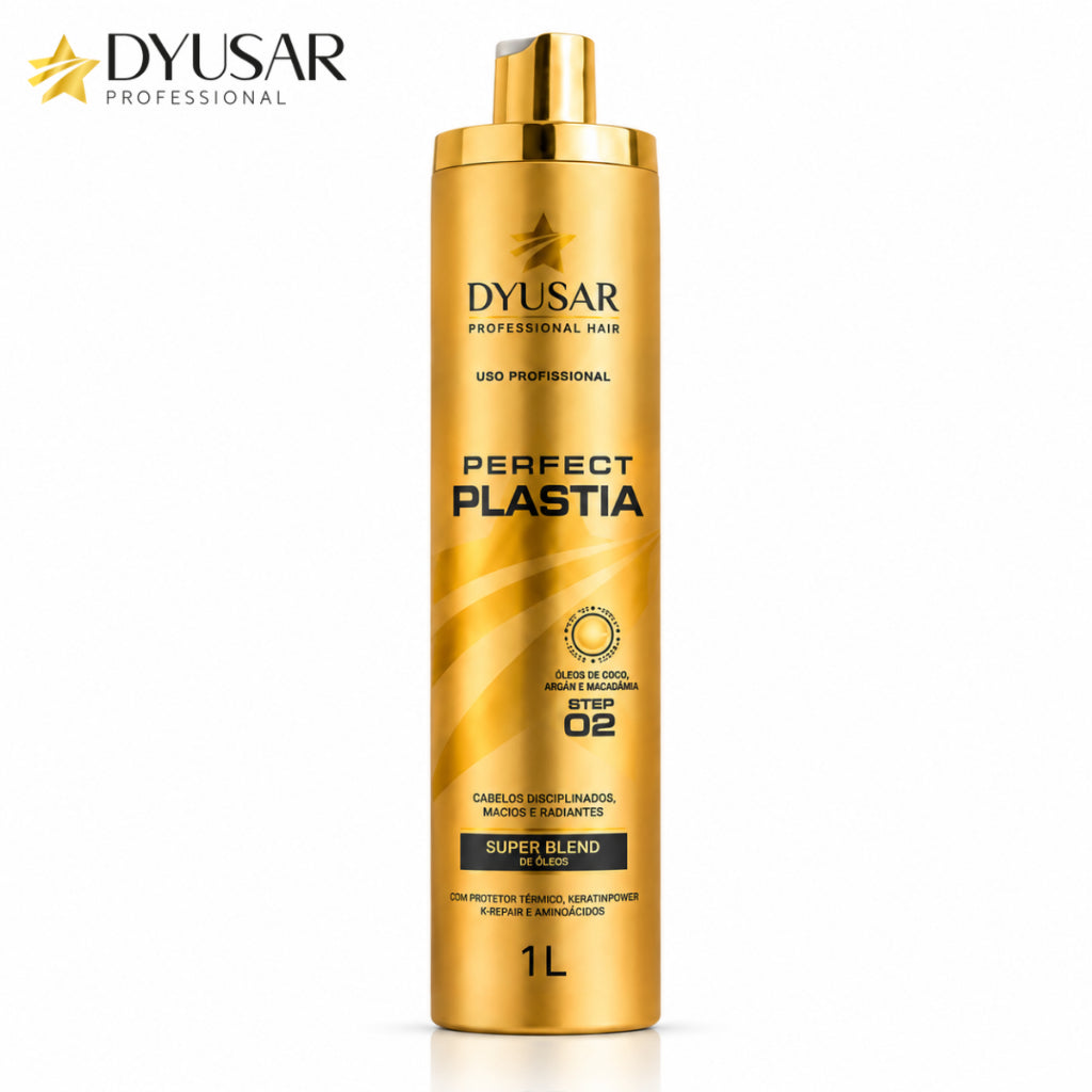 Progressiva Sem Formol Perfect Plastia DYUSAR 1L Profissional Alinhamento Capilar