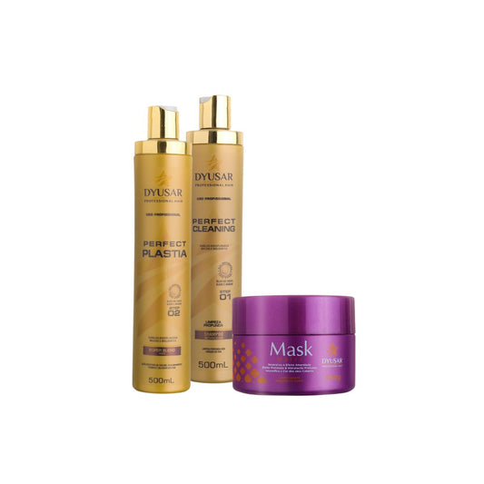 Kit Profissional Máscara Reestruturadora Premium Plastia e Matizador