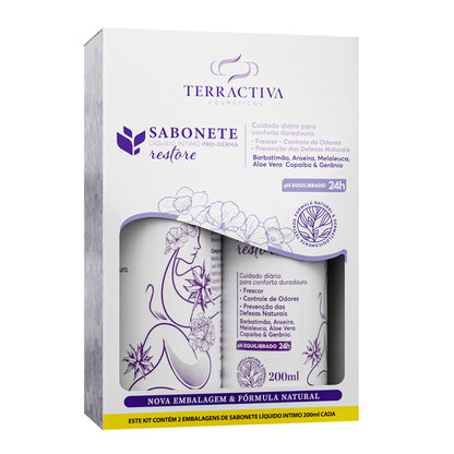 Kit 2 Sabonetes Líquidos Íntimos Pro-Derma Restaurador 200ml