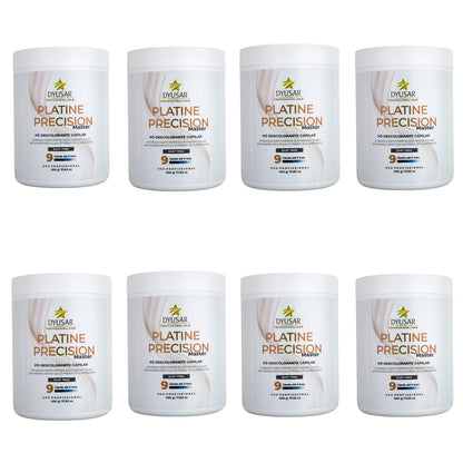 Kit 8 Pó Descolorante Capilar Precision Platine Master 500g