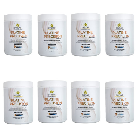 Kit 8 Pó Descolorante Capilar Precision Platine Master 500g