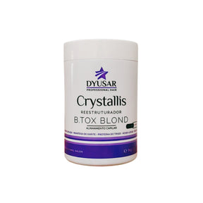 Máscara Redutora de Volume Crystallis Blond Dyusar Cosméticos 1Kg - Dyusar