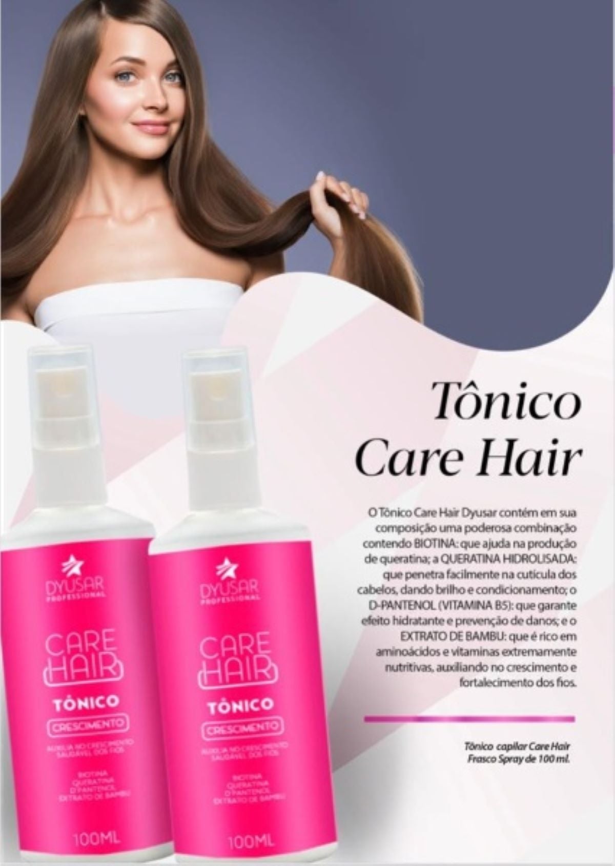 Kit Cronograma Capilar 300g + Tonico 120ml Dyusar
