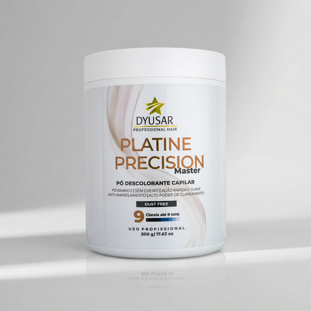 Pó Descolorante Platine Precision Master Dyusar Cosméticos 500g - Dyusar