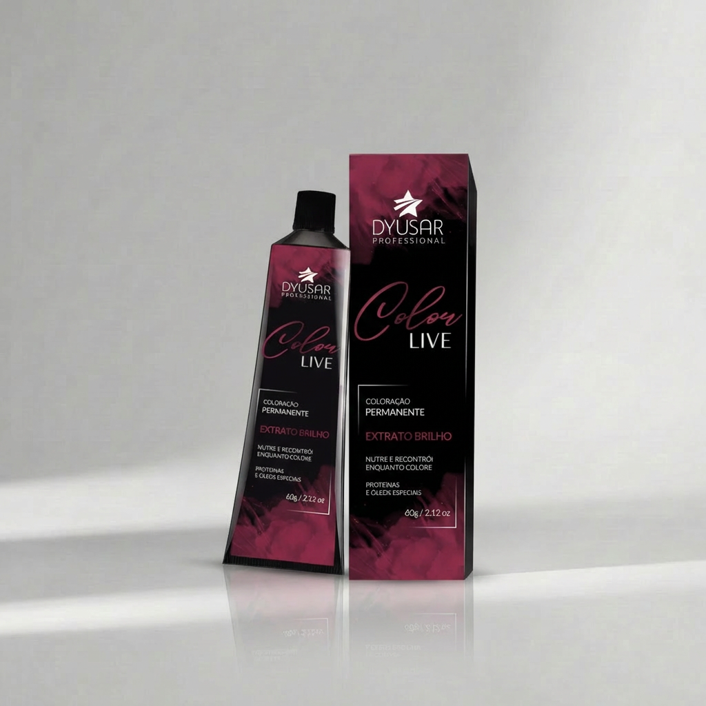 Coloração Permanente Color Live 6.0 da Dyusar Cosméticos - Dyusar
