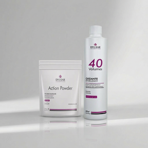 Kit Pó Descolorante Action Powder e Ox de 40 volumes 400ml - Dyusar