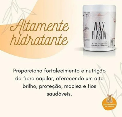 B.tox Wax Plastia +Óleo Argan Reparador De Pontas 9mL Dyusar