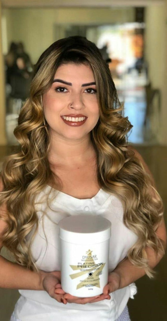 Kit Pó Descolorante de 250 g + Ox de 40 vol + Coloração 9.1