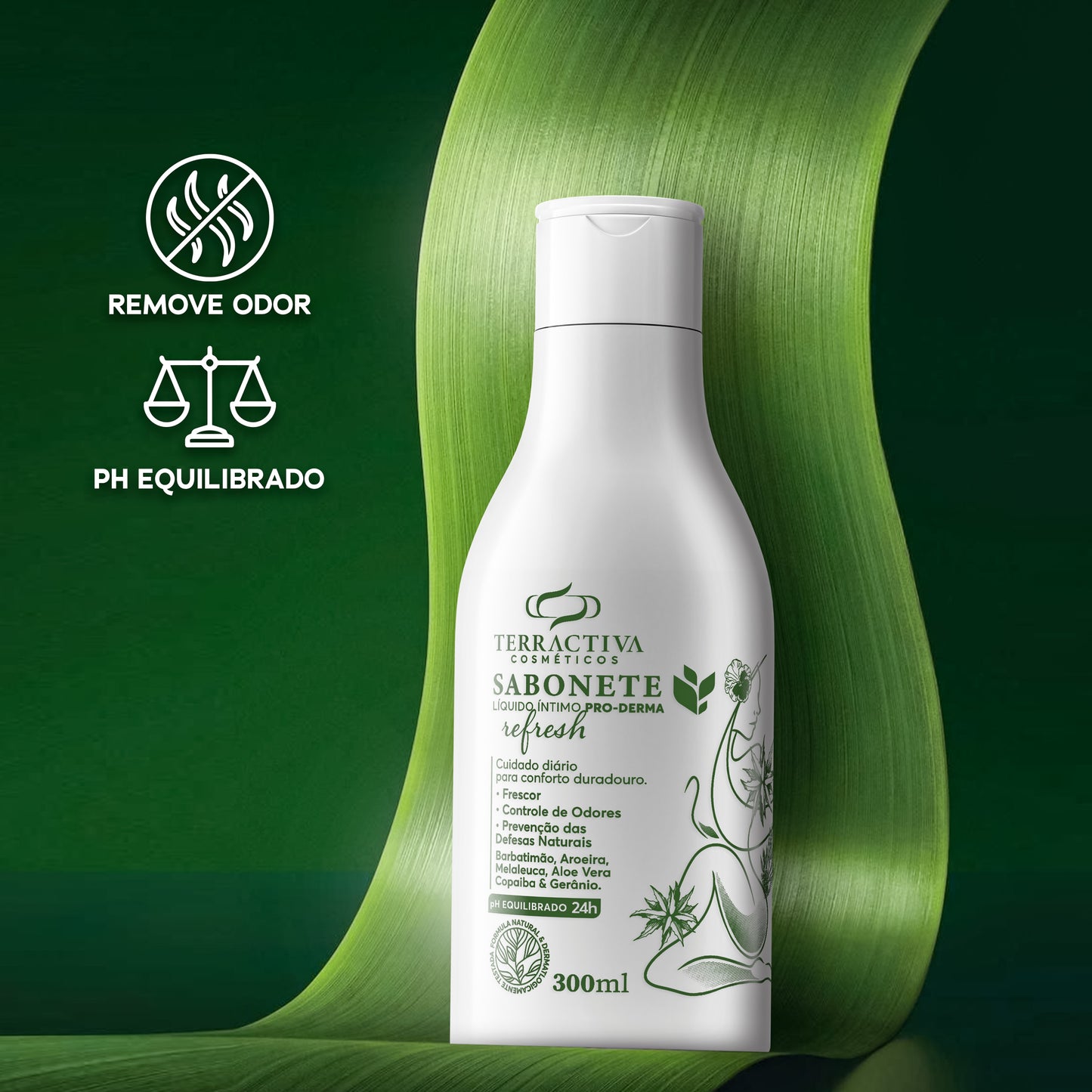 Kit 3 Sabonetes Líquidos Íntimos Pro-Derma Controle de Odor