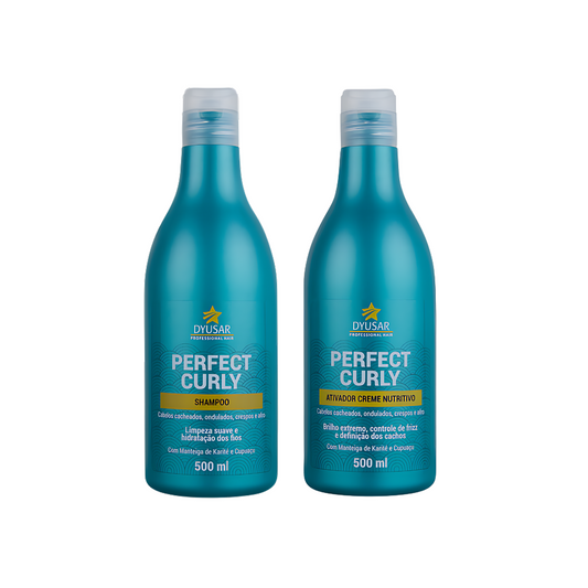 Kit com Shampoo e Ativador de Cachos 500ml Dyusar Cosméticos