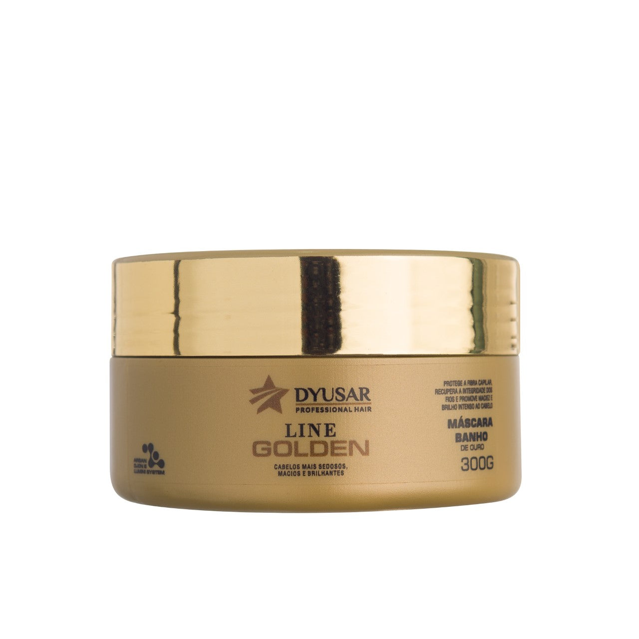Máscara de Hidratação Ouro Dyusar Cosméticos 300g - Dyusar