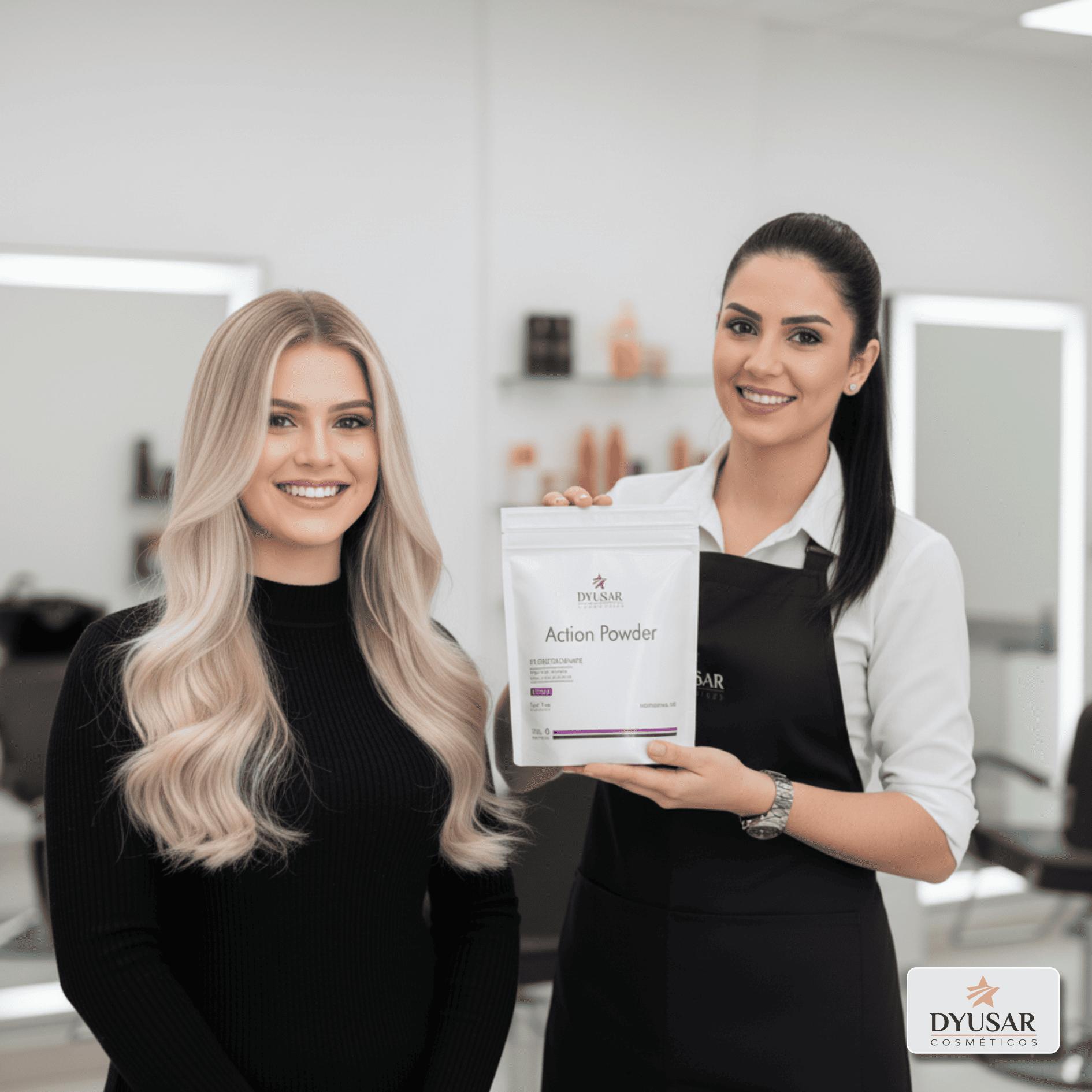 Pó Descolorante Action Powder White 250g Dyusar Cosméticos - Dyusar