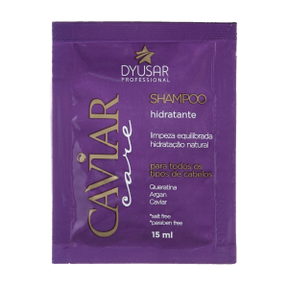Sachê Shampoo Nutritivo Hidratante Caviar Care  15ml DYUSAR - Dyusar