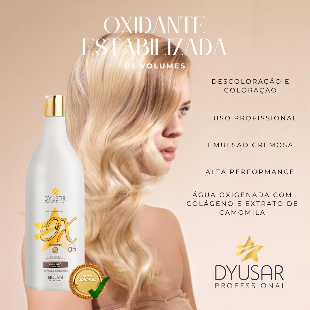 Kit 4 Ox Água Oxigenada e Oxidante Estabilizada Profissional