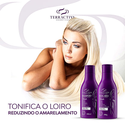 Kit Matizador Com Máscara E Shampoo De 300ml TERRACTIVA