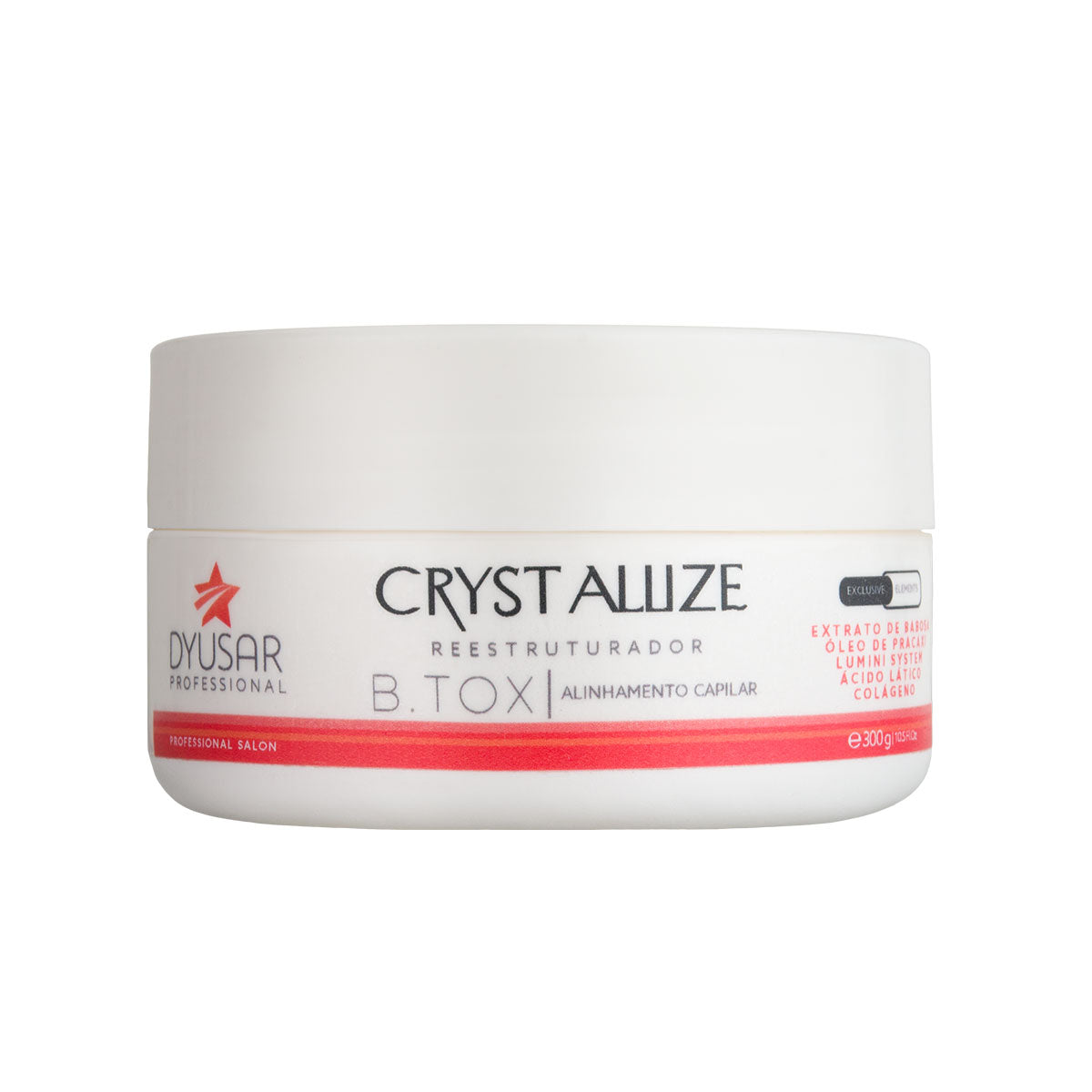 Máscara Redutora de Volume Crystallis Dyusar Cosméticos 300g - Dyusar
