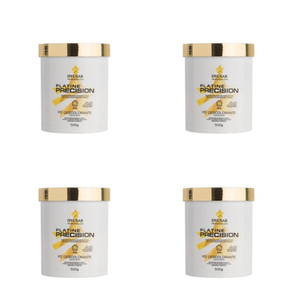 Kit 4 Pó Descolorante DYUSAR Platine Precision White 500g