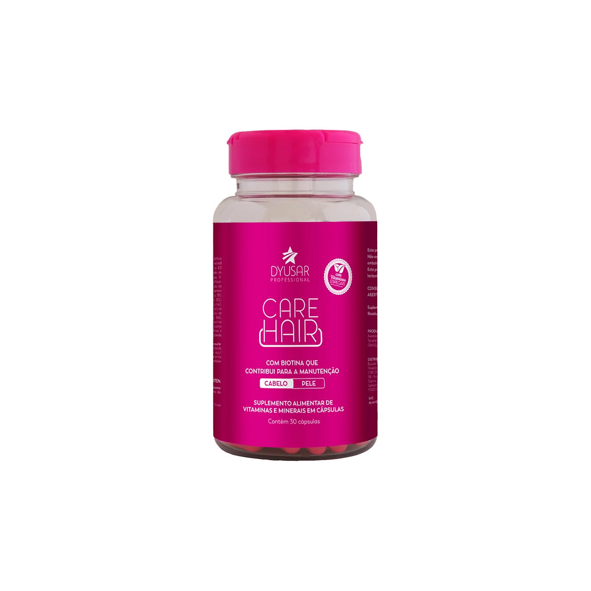 Capsula Para Crescimento Capilar Care Hair Dyusar 30 Un - Dyusar