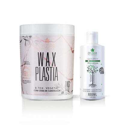 Kit B.tox Wax Plastia + Brinde Ph Equilibrium 100mL Dyusar