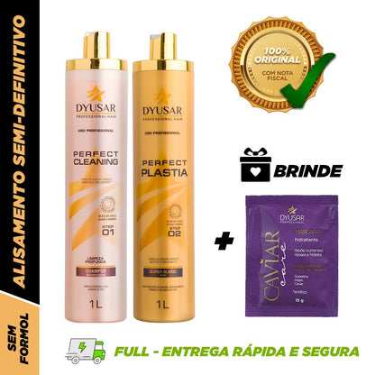 Kit Máscara Reeconstruturadora PerfectPlastia 1L DYUSAR+SACHE BRINDE
