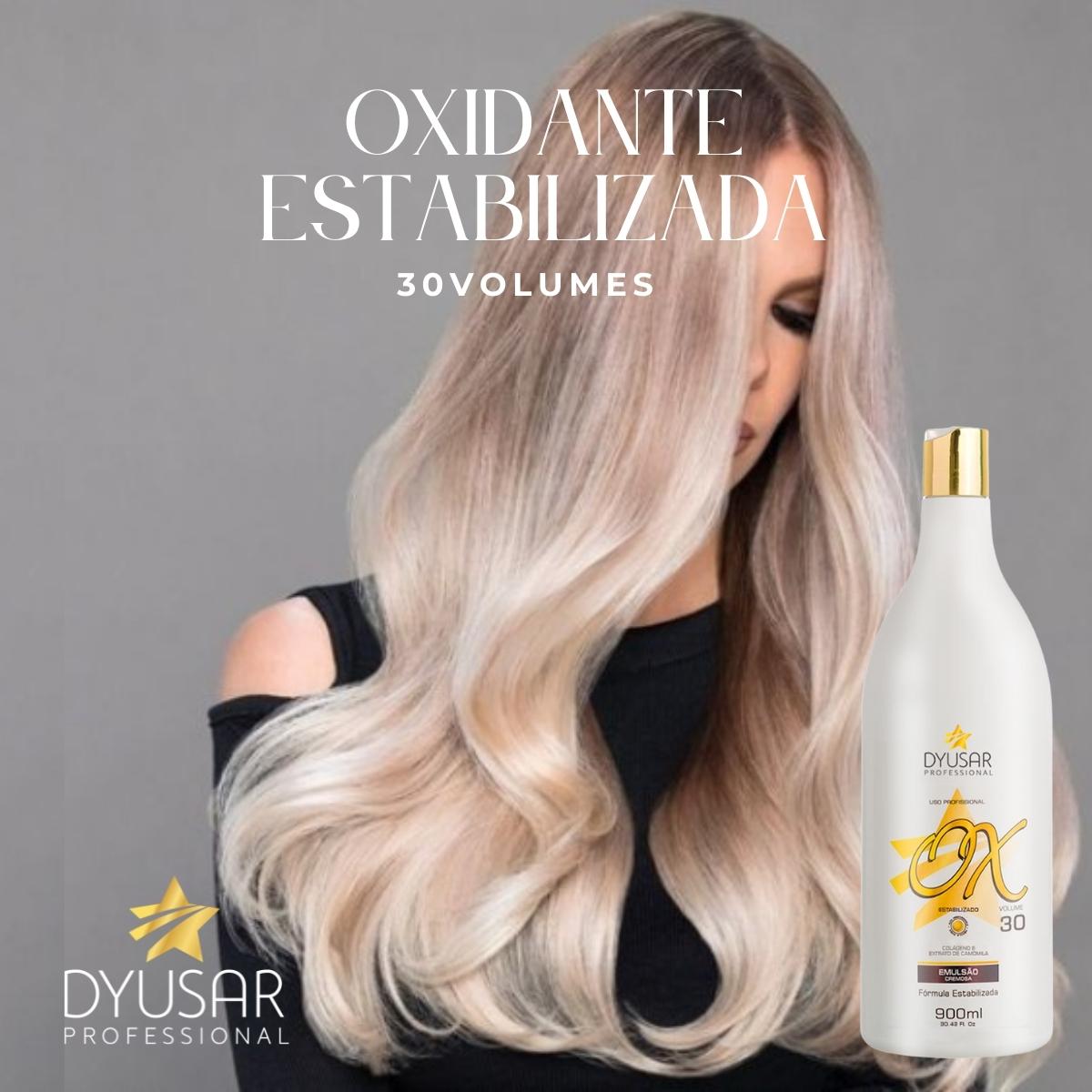 Kit Oxidante Estabilizada Ox de 30 vol Água Oxigenada e Plex