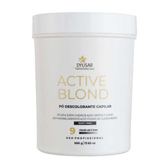 Pó Descolorante Azul Active Blond 9 Tons Dyusar Cosméticos 500g