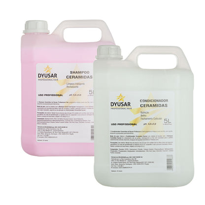 Kit Lavatório Shampoo e Condicionador Ceramidas Galão Dyusar