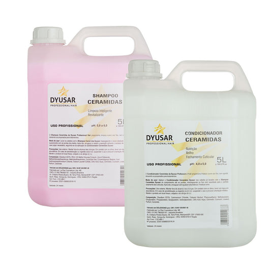 Kit Lavatório Shampoo e Condicionador Ceramidas Galão Dyusar