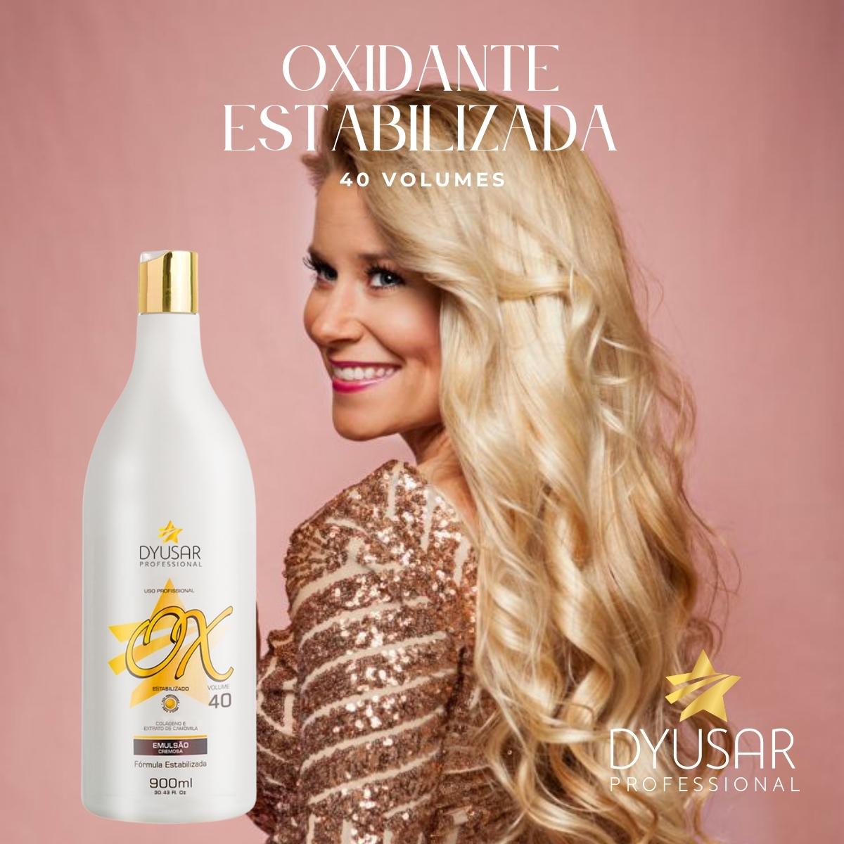 Kit Oxidante Estabilizada Ox de 40 vol Água Oxigenada e Plex