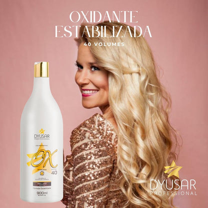 Kit Oxidante Estabilizada Ox de 40 vol Água Oxigenada e Plex