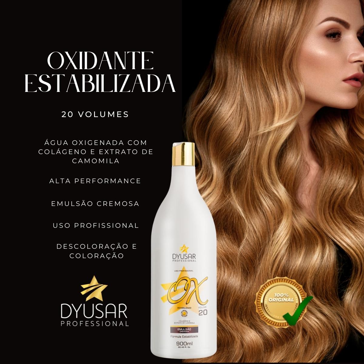 Kit 4 Ox Água Oxigenada e Oxidante Estabilizada Profissional