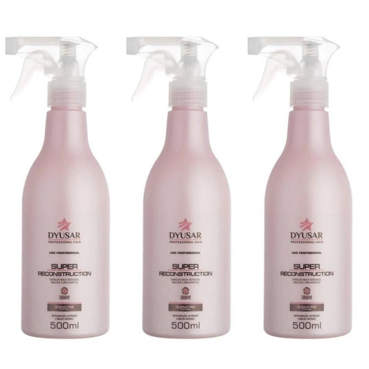 KIT 3 Queratina Cistina Super Reconstruction DYUSAR 500 ml