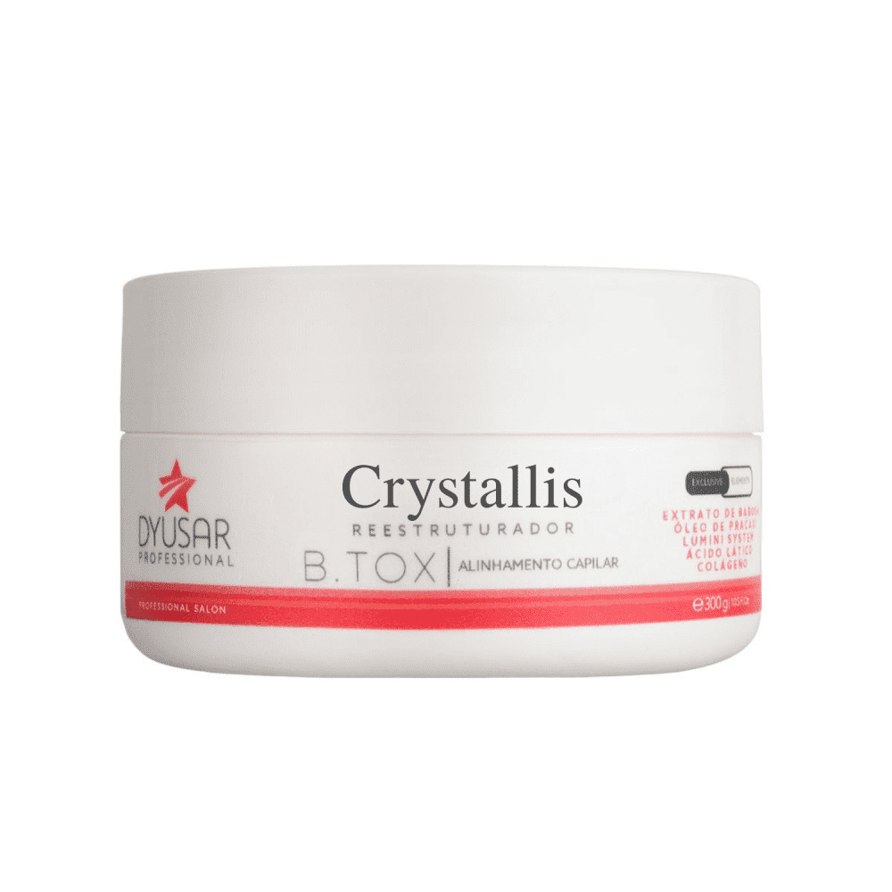 Máscara Redutora de Volume Cristal Dyusar Cosméticos 300g