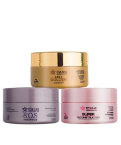 Cronograma Capilar 3 Máscaras Super + Ouro + S.O.S 300 g
