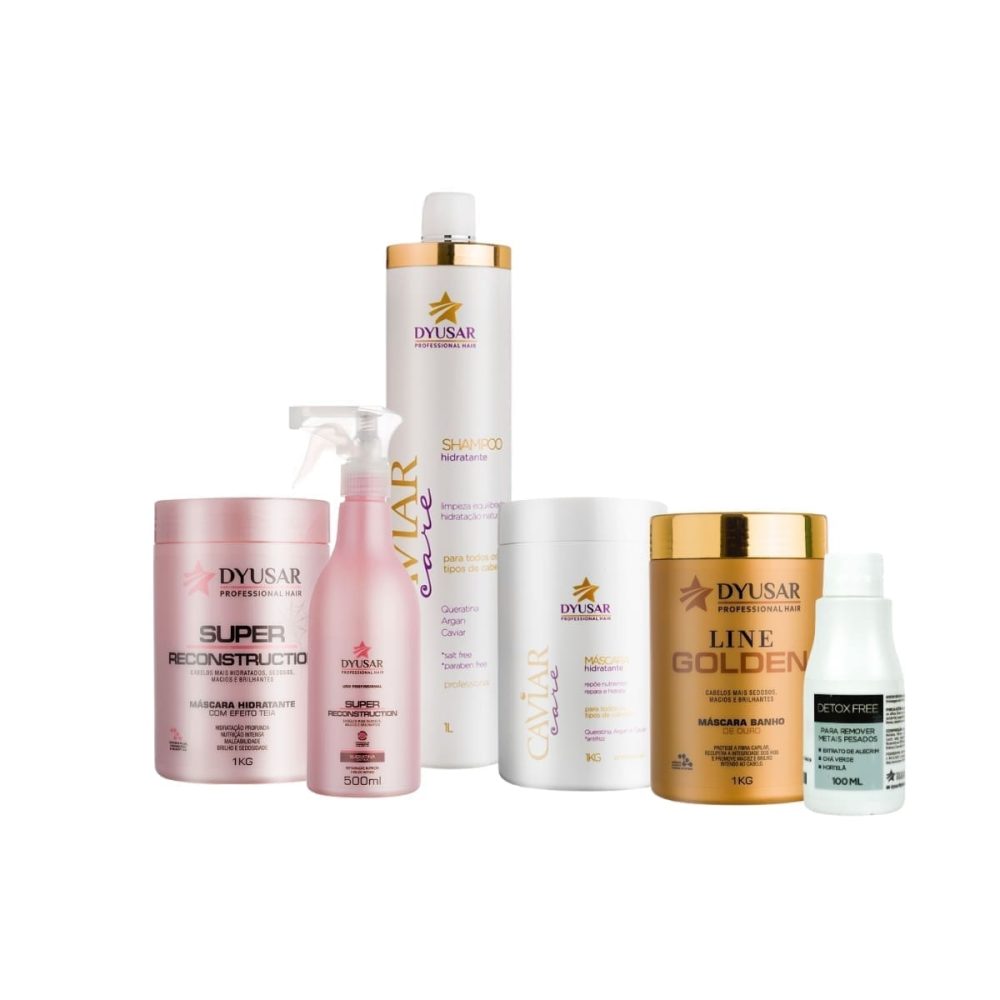 Terapia Capilar Profissional Com Queratina e Shampoo Detox