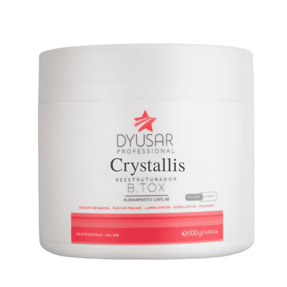 Máscara Redutora de Volume Cristal Dyusar Cosméticos 500g