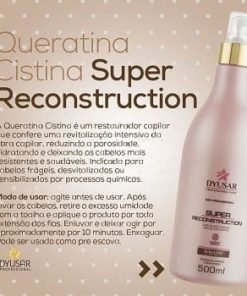 Descritivo e modo de uso do produto Queratina Cistina Spray