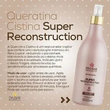 Descritivo e modo de uso do produto Queratina Cistina Spray